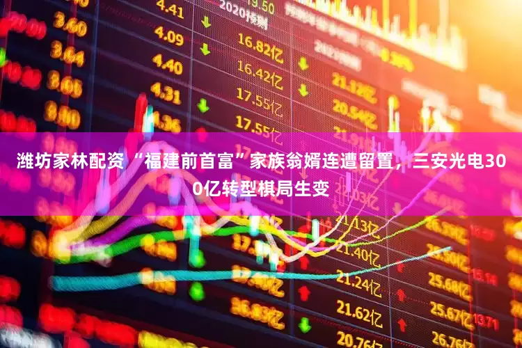 潍坊家林配资 “福建前首富”家族翁婿连遭留置，三安光电300亿转型棋局生变
